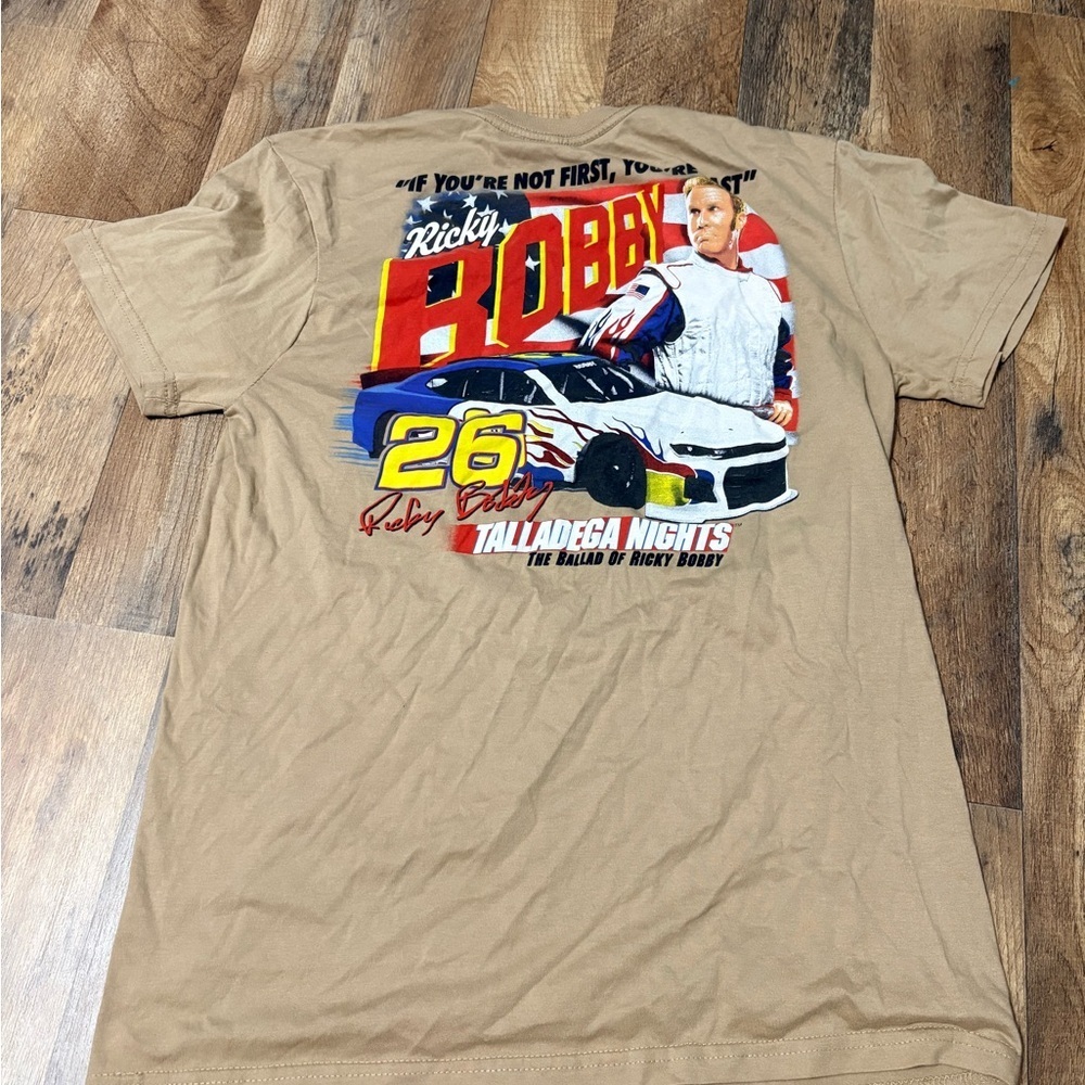 Talladega Nights Ricky Bobby T-Shirt Medium NASCAR Funny Quote Movie Graphic - Picture 2 of 4